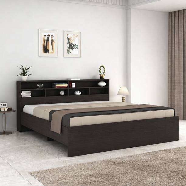 FURNIFINE Modena Wooden Bed ,Cot Palang Furniture for Living room ,Bedroom, Home and Hotel Engineered Wood King Bed, 220 cm x 191 cm (7.22 ft x 6.27 ft)