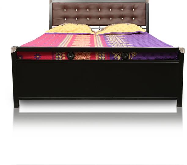 Vibrant Interior Heath Brown (6x4) Metal Double Hydraulic Bed