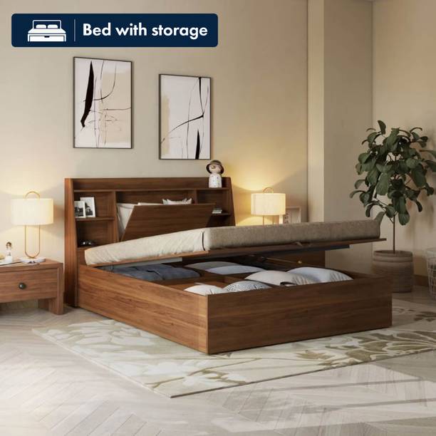 Wakefit Venus Engineered Wood Queen Hydraulic Bed, 223 cm x 160 cm (7.32 ft x 5.25 ft)