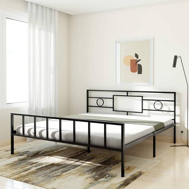 mandee's Metal Queen Bed, 204 cm x 157 cm (6.69 ft x 5.15 ft)