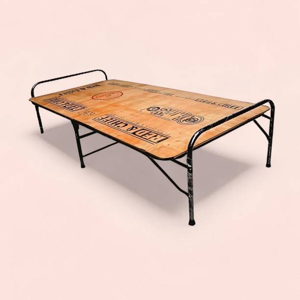 SteelCart Heavy Wooden Folding Bed/Cot Portable Termite-Free Made in India Engineered Wood Single Bed, 183 cm x 92 cm (6.0 ft x 3.02 ft)