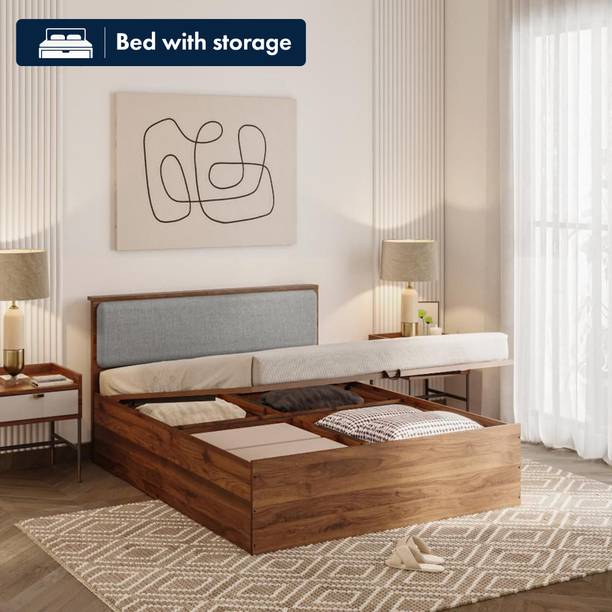 Wakefit Taurus Engineered Wood Queen Hydraulic Bed, 209 cm x 156 cm (6.86 ft x 5.12 ft)