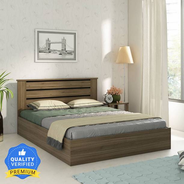 SPACEWOOD Engineered Wood Queen Box Bed