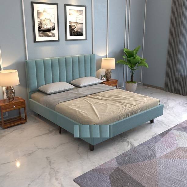 DMKDecor Low Height King Size Bed Without Storage | Wooden Double Bed | Solid Wood King Bed