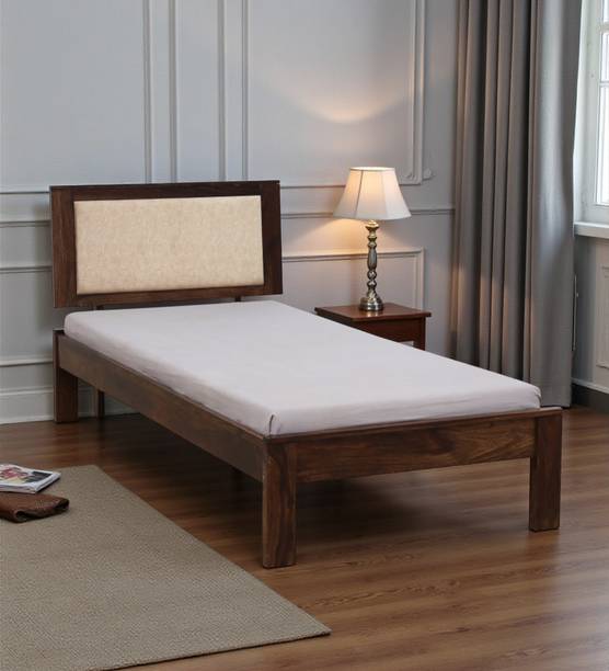 Shekhawati Home Pearl Sheesham Wood Bed/Solid Wood Palaung/Wooden Singel Cot Solid Wood Single Bed, 210 cm x 97 cm (6.89 ft x 3.18 ft)