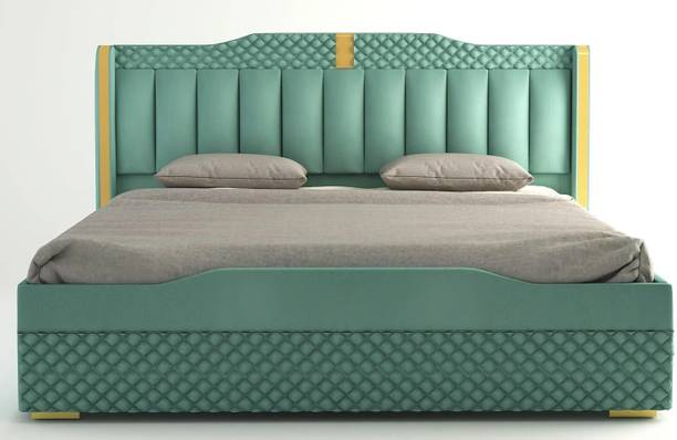 MODESTY WOODS Solid Wood King Box Bed