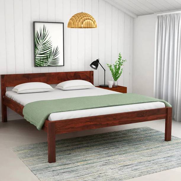 Flipkart Perfect Homes ENKAL QUEEN SIZE BED FOR YOUR PLACE Solid Wood Queen Bed, 205 cm x 160 cm (6.73 ft x 5.25 ft)