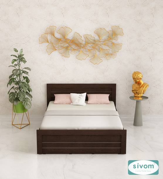 SIVOM SCANDI Modular Box Bed with Storage Engineered Wood Queen Box Bed, 206 cm x 160 cm (6.76 ft x 5.25 ft)