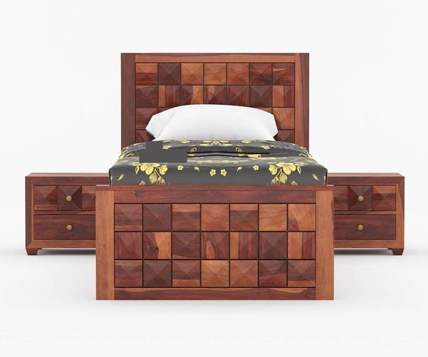 Bhawani Industries Bhawani Industries Solid Sheesham Wood Single Bed Solid Wood Single Bed