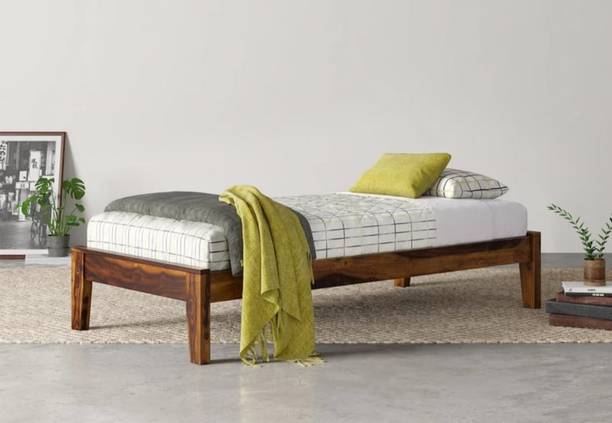 YFH Sheesham Solid Wood Single Bed