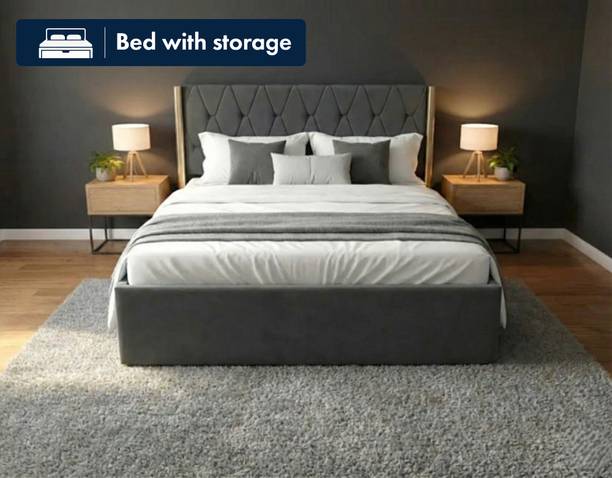 Deuba Solid Wood King Box Bed, 189 cm x 208 cm (6.2 ft x 6.82 ft)