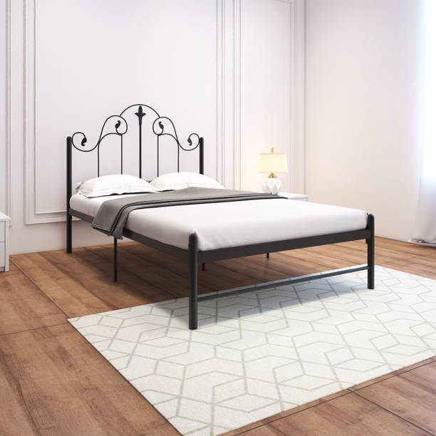 homdec Pavo Metal Double Bed, 198 cm x 129 cm (6.5 ft x 4.23 ft)
