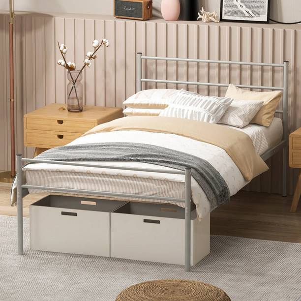 Vibrant Interior EDELBERTO Metal Single Bed