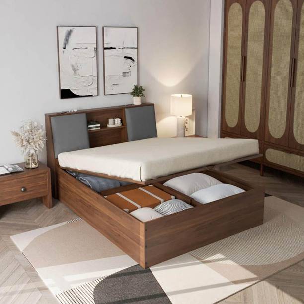Wakefit Orion Engineered Wood Queen Hydraulic Bed, 223 cm x 160 cm (7.32 ft x 5.25 ft)