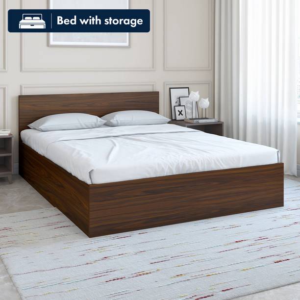Nilkamal Arthur With Storage Engineered Wood King Box Bed, 204.5 cm x 187.6 cm (6.71 ft x 6.15 ft)