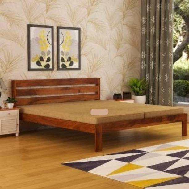 SHRI RAM ENTERPERISES Solid Wood Queen Bed