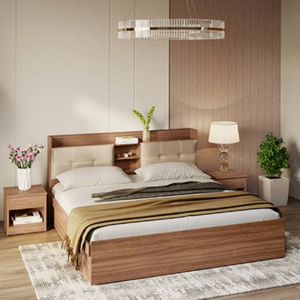 Godrej Interio Doze Nx Regular Height Engineered Wood King Drawer, Box Bed, 218 cm x 188.4 cm (7.15 ft x 6.18 ft)