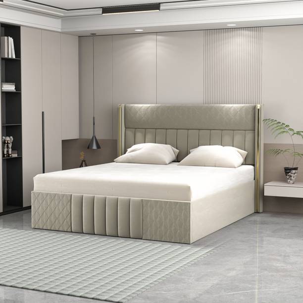 CARLTON LONDON Engineered Wood Queen Box Bed