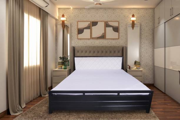 FAMOUS MART FURNITURE Metal Queen Hydraulic Bed