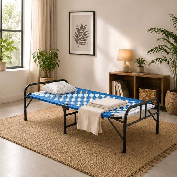 Malik Enterprises Folding Cot Bed 6 Feet by 3 Feet | Portable Single Sleeping Co