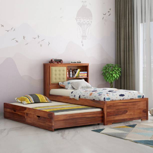 Flipkart Perfect Homes Solid Wood Single Drawer Bed, 224.53 cm x 99.06 cm (7.37 ft x 3.25 ft)
