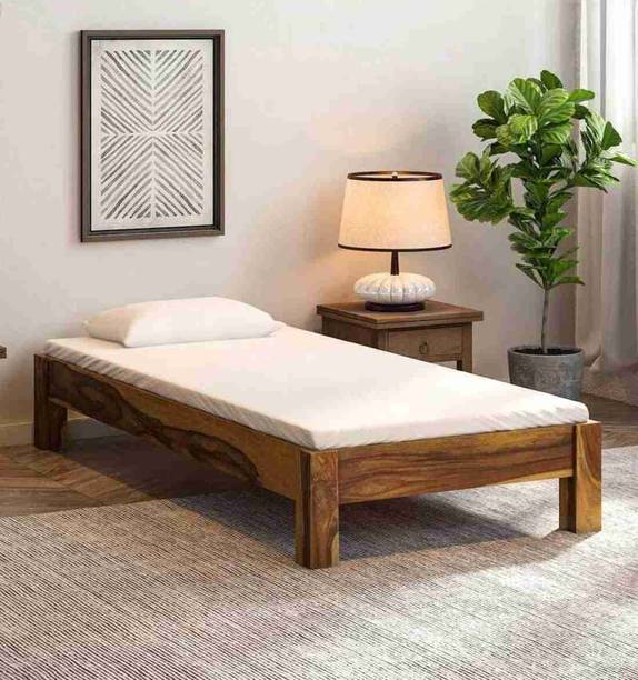 Livince Solid Wood Single Bed