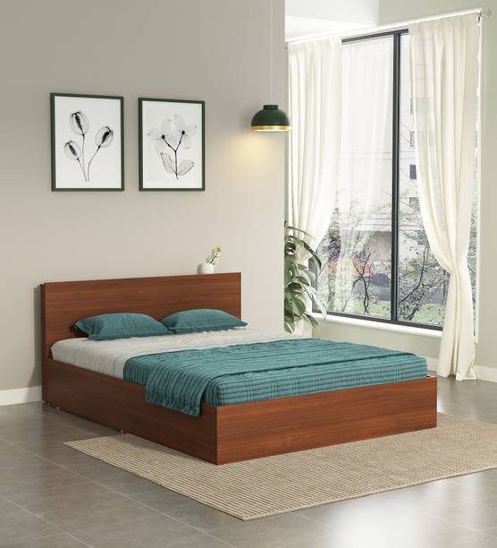 Valuewud From Pepperfry Double Cot Bed with Box Storage For Bedroom | Engineered Wood Queen Box Bed, 157.48 cm x 213.36 cm (5.17 ft x 7.0 ft)