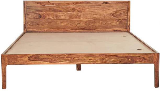FLO Solid Wood King Bed, 198.12 cm x 182.88 cm (6.5 ft x 6.0 ft)