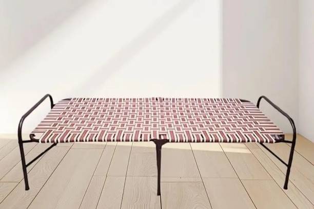 Malik Enterprises PORTABLE BED 3X6 Metal Single Bed, 182 cm x 76 cm (5.97 ft x 2.49 ft)