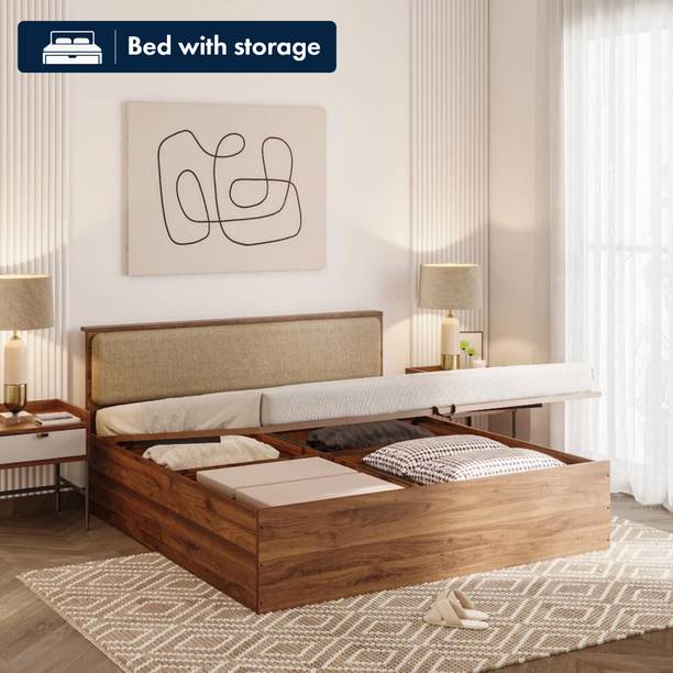 Wakefit Taurus Engineered Wood King Hydraulic Bed, 210 cm x 191 cm (6.89 ft x 6.27 ft)