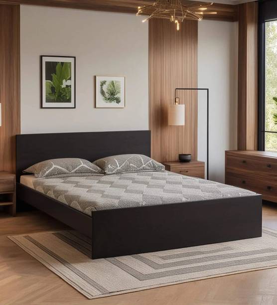 Mintwud From Pepperfry Persia King Size Bed with Headboard Storage Engineered Wood King Bed, 201 cm x 188 cm (6.59 ft x 6.17 ft)