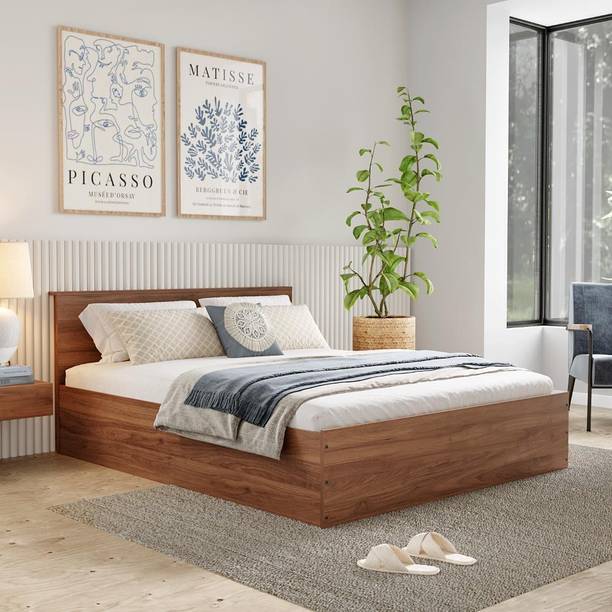 Wakefit Taurus Engineered Wood Queen Box Bed