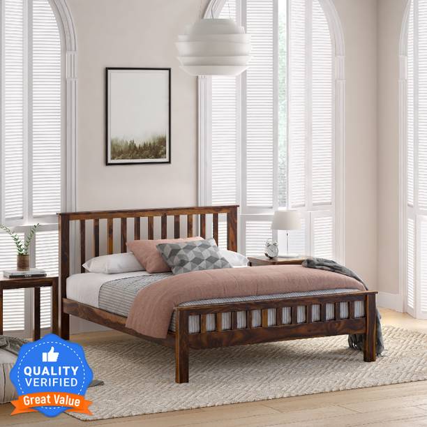 Flipkart Perfect Homes Rosewood ( Sheesham ) Solid Wood King Bed