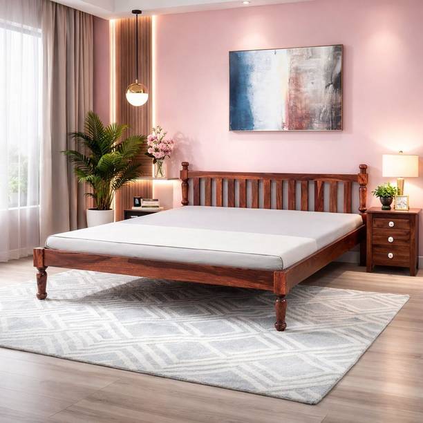 Ferrowoods Ferrowoods Premium Comfort bed Solid Wood Queen Bed, 208 cm x 160 cm (6.82 ft x 5.25 ft)
