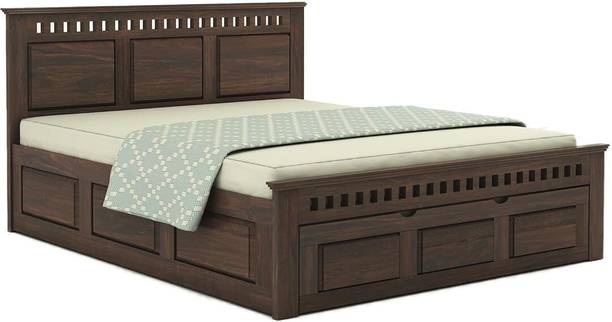 AAREMWEAR Kuber Storage Bed Series Solid Wood King Drawer Bed, 208 cm x 193 cm (6.82 ft x 6.33 ft)