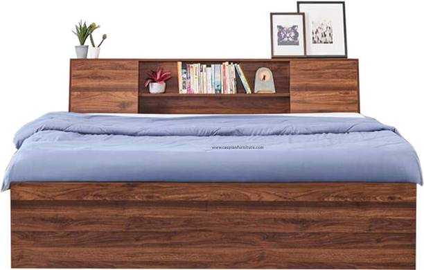 CASPIAN Double Bed Engineered Wood Double Box Bed, 220.98 cm x 187.96 cm (7.25 ft x 6.17 ft)