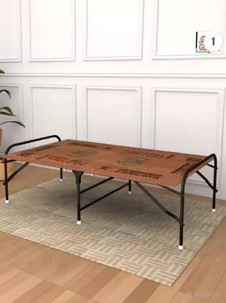 RAMB Portable Folding Bed with Free Phone Stand- Solid Wood Single Bed, 183 cm x 92 cm (6.0 ft x 3.02 ft)