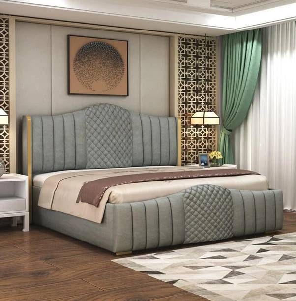MODESTY WOODS Solid Wood King Box Bed