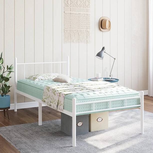 Smake Mart Twin Bed Frames with Headboard, Twin Bed for Kids Heavy Duty Metal Single Bed