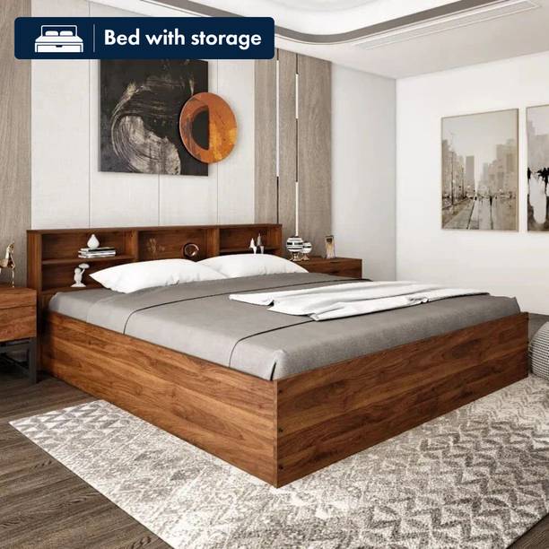 Wakefit Petra Engineered Wood Queen Box Bed, 160.5 cm x 217.7 cm (5.27 ft x 7.14 ft)