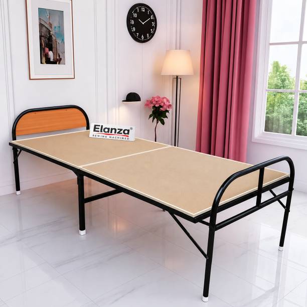 Elanza Solid Wood Single Bed, 183 cm x 76 cm (6.0 ft x 2.49 ft)