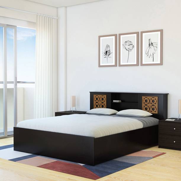 Flipkart Perfect Homes Rhapsody Engineered Wood Queen Box Bed, 218 cm x 162.3 cm