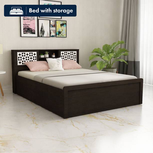 SIVOM Orient Modular Box Bed with Storage Engineered Wood Queen Box Bed, 218 cm x 160 cm (7.15 ft x 5.25 ft)
