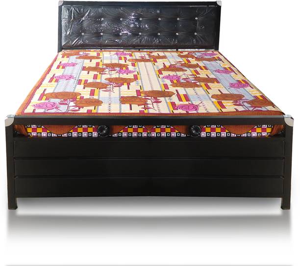 Vibrant Interior Heath Black (6X4) Metal Double Hydraulic Bed