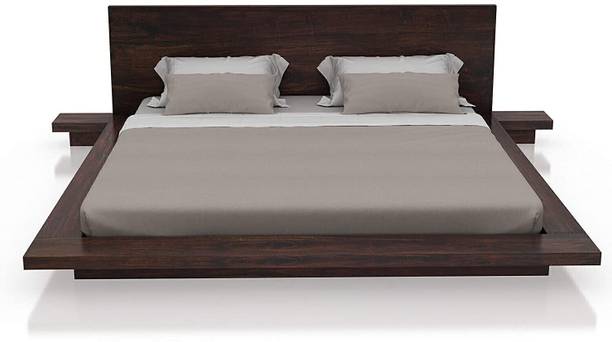 Ganpati Arts Sheesham Wood King Bed/Wooden Cot/Wooden Without Storage Bed For Bedroom/Hotel Solid Wood King Bed