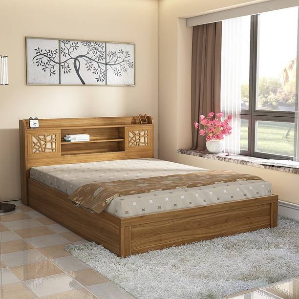 SPACEWOOD Engineered Wood King Hydraulic Bed