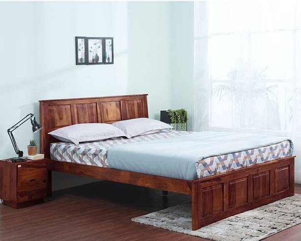 APRODZ Cordoba Solid Wood Queen Bed