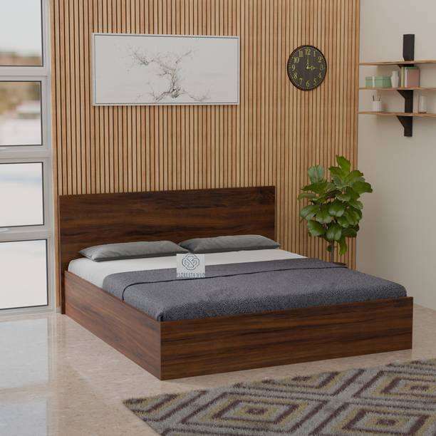 Floresta Wud Engineered Wood King Size Bed With Storage For Bedroom | Engineered Wood King Box Bed, 208.2 cm x 187.9 cm (6.83 ft x 6.16 ft)