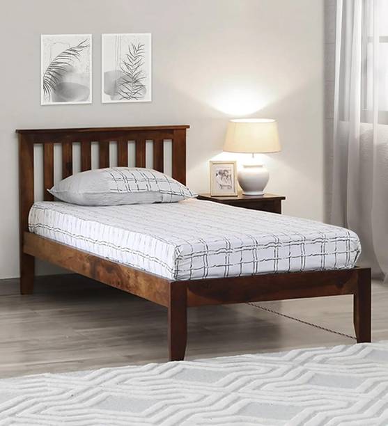 Rajasthali Wood Decor Sheesham wood single bed, wooden single cot for bedroom,Home furniture 12mm ply Solid Wood Single Bed