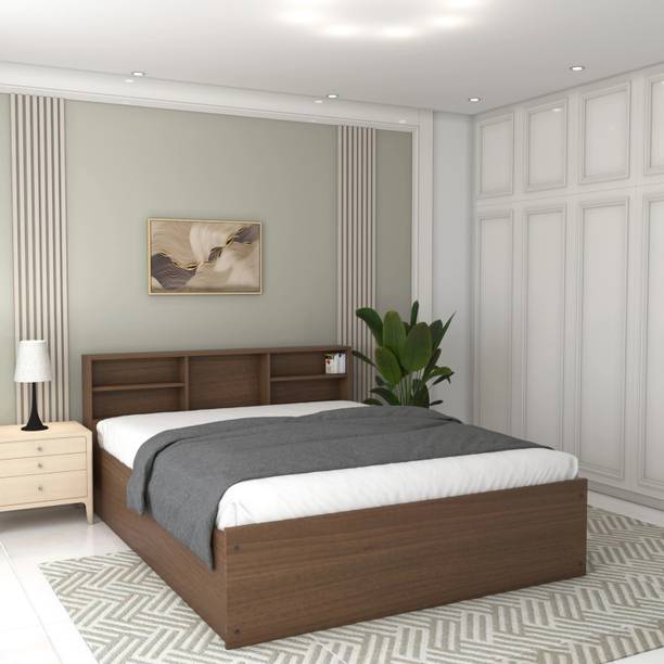 Flipkart Perfect Homes Opus Engineered Wood Queen Box Bed